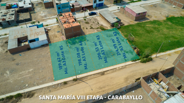 Subastaremos 26 terrenos en Carabayllo, Puente Piedra y San Martín de Porres