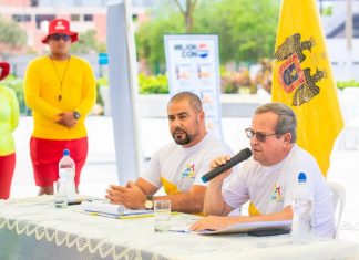 Serpar ratifica que playa urbana Wiracocha es saludable y está apta para el público Conferencia de prensa
