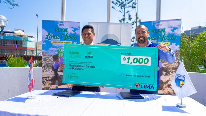 Primer bono de mil árboles del programa Lima Verde
