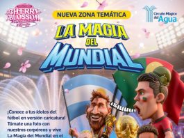 Vive la fiebre del fútbol en el Circuito Mágico del Agua